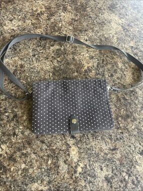 thirty-one Gray Polka Dot Crossbody Bag